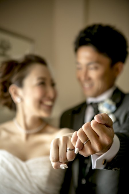 結婚式当日のふたり｜ジャルダンドゥボヌール