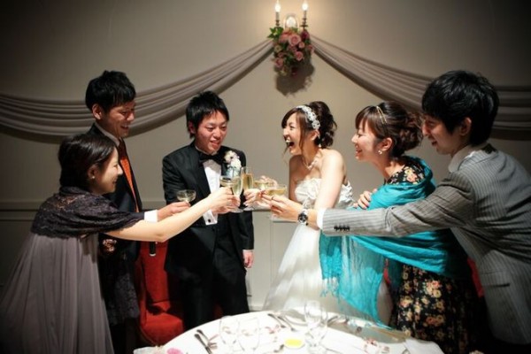 乾杯｜ジャルダンドゥボヌール｜結婚式